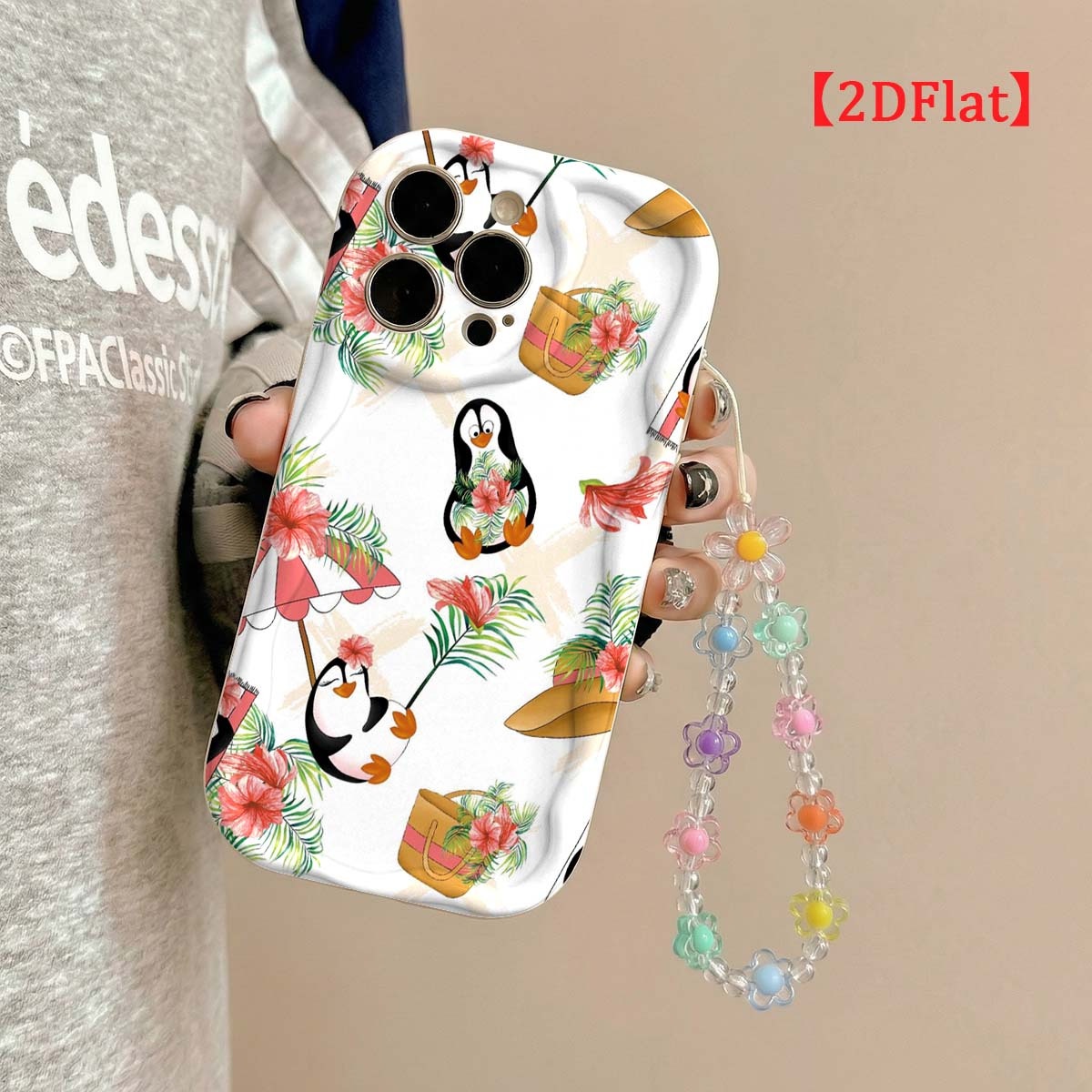 Cute Penguin Phone Case For iP - огляд і ціна Cute Cartoon Wrist Strap Silicone Case