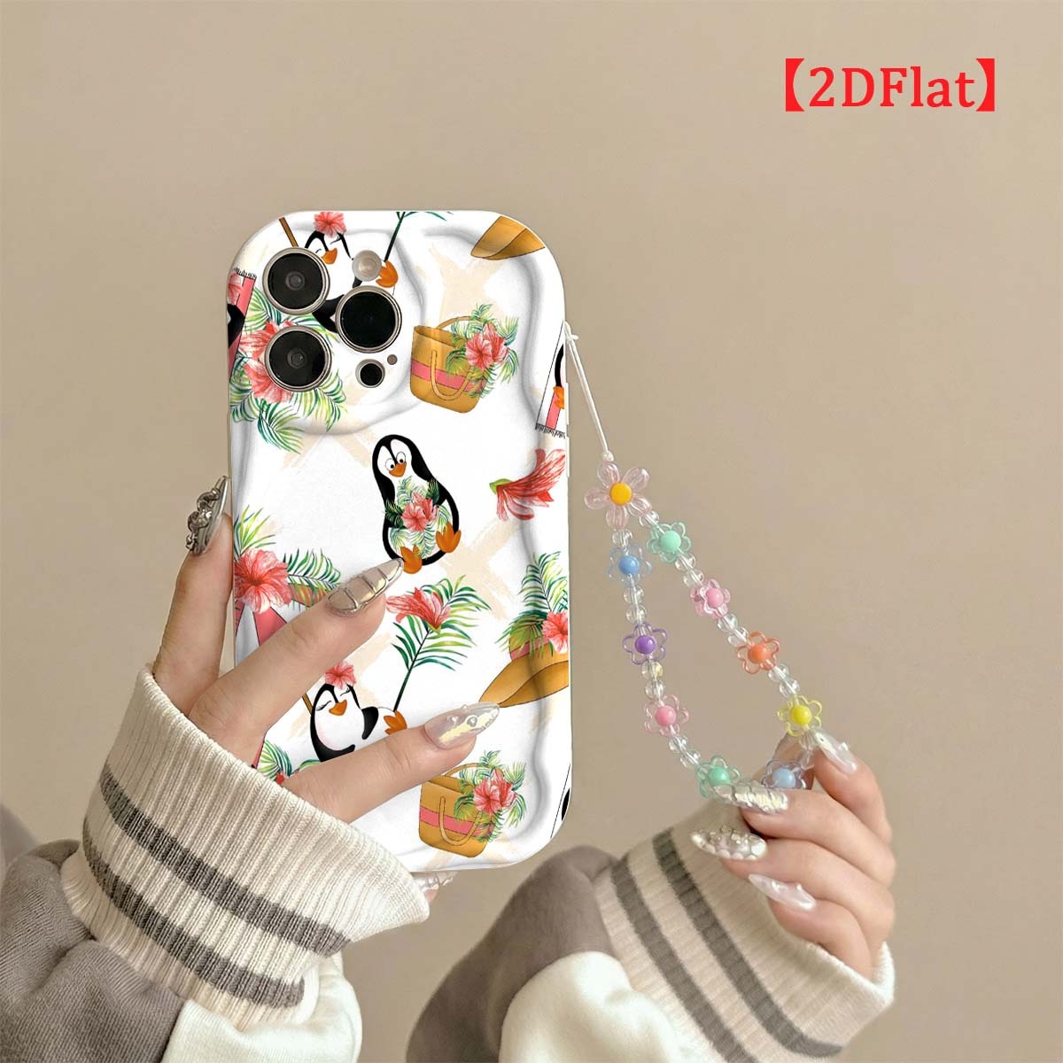 Cute Penguin Phone Case For iP - огляд і ціна Cute Cartoon Wrist Strap Silicone Case
